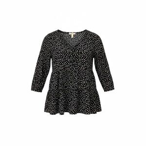 Maeve Black and White Patterned Blouse